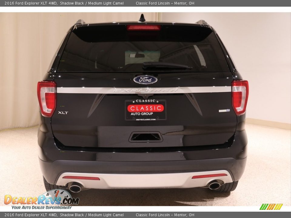 2016 Ford Explorer XLT 4WD Shadow Black / Medium Light Camel Photo #18