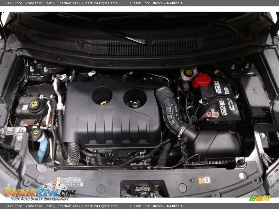 2016 Ford Explorer XLT 4WD Shadow Black / Medium Light Camel Photo #19