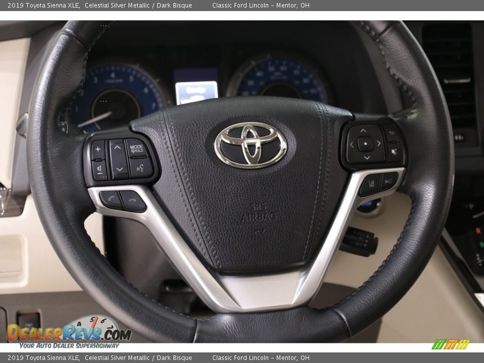 2019 Toyota Sienna XLE Celestial Silver Metallic / Dark Bisque Photo #9