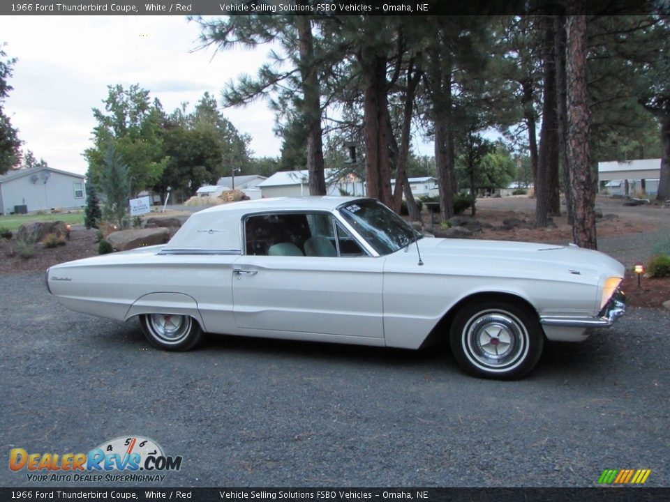 1966 Ford Thunderbird Coupe White / Red Photo #1