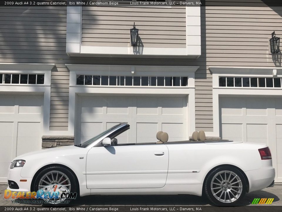 2009 Audi A4 3.2 quattro Cabriolet Ibis White / Cardamom Beige Photo #1