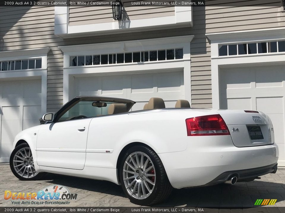 2009 Audi A4 3.2 quattro Cabriolet Ibis White / Cardamom Beige Photo #3