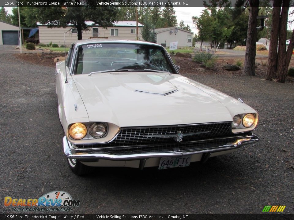 1966 Ford Thunderbird Coupe White / Red Photo #14