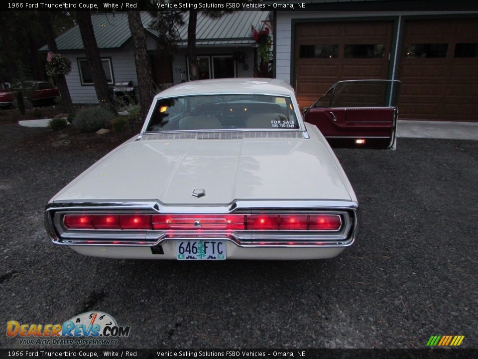 1966 Ford Thunderbird Coupe White / Red Photo #15