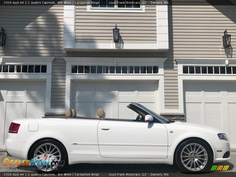 2009 Audi A4 3.2 quattro Cabriolet Ibis White / Cardamom Beige Photo #6