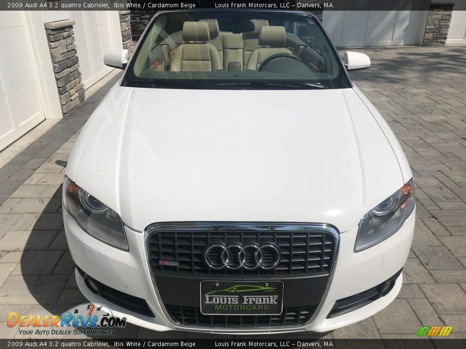 2009 Audi A4 3.2 quattro Cabriolet Ibis White / Cardamom Beige Photo #7