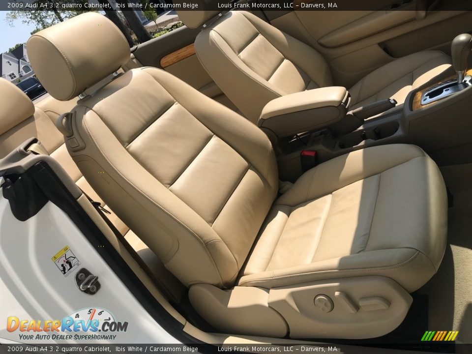 2009 Audi A4 3.2 quattro Cabriolet Ibis White / Cardamom Beige Photo #12