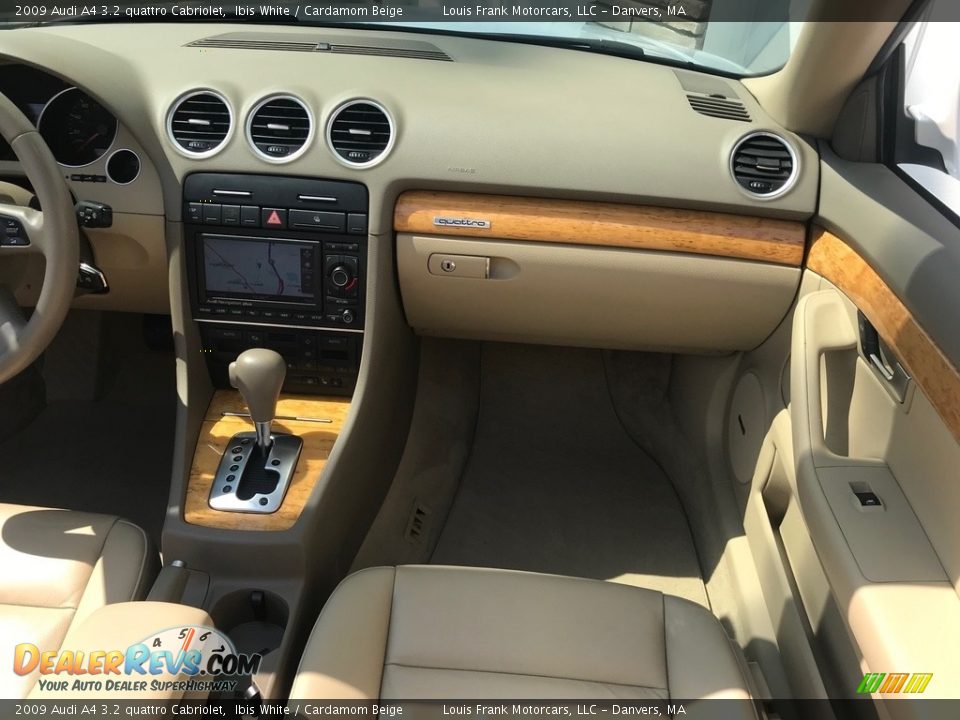 2009 Audi A4 3.2 quattro Cabriolet Ibis White / Cardamom Beige Photo #14