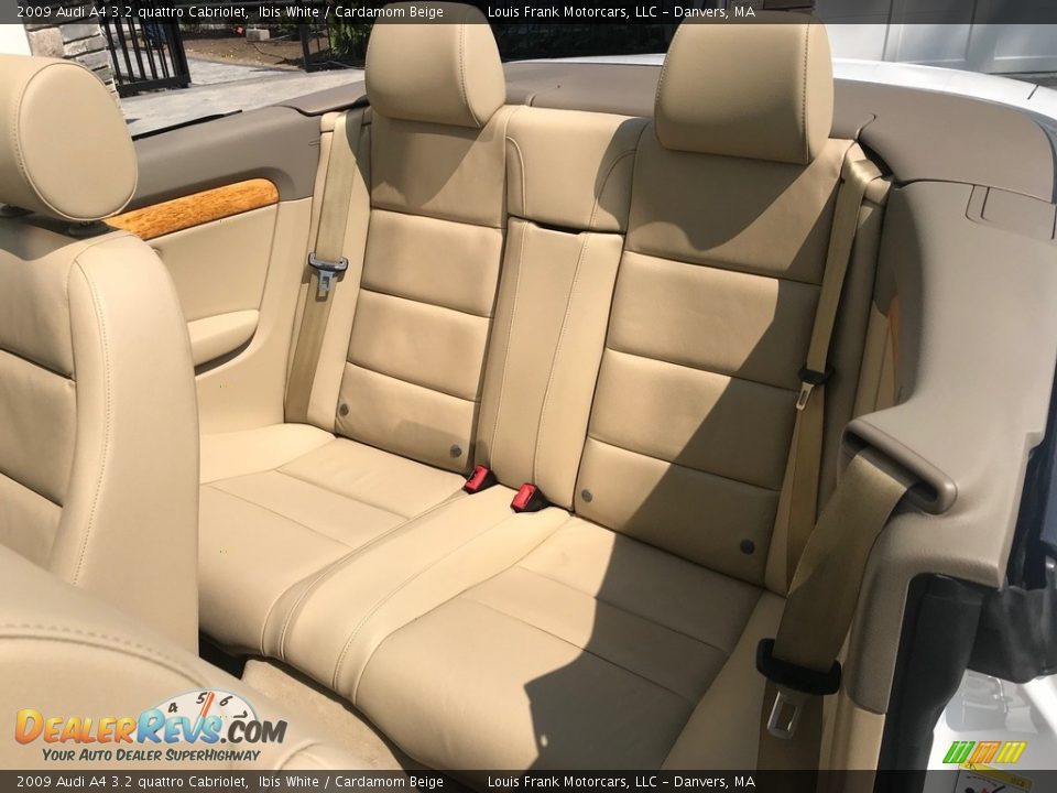 2009 Audi A4 3.2 quattro Cabriolet Ibis White / Cardamom Beige Photo #15