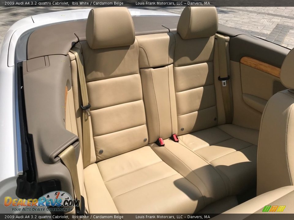 2009 Audi A4 3.2 quattro Cabriolet Ibis White / Cardamom Beige Photo #16