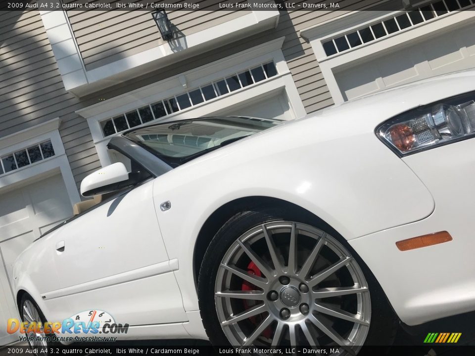 2009 Audi A4 3.2 quattro Cabriolet Ibis White / Cardamom Beige Photo #17