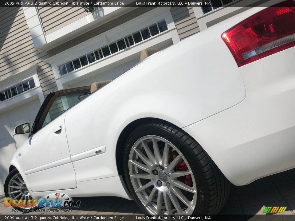 2009 Audi A4 3.2 quattro Cabriolet Ibis White / Cardamom Beige Photo #18