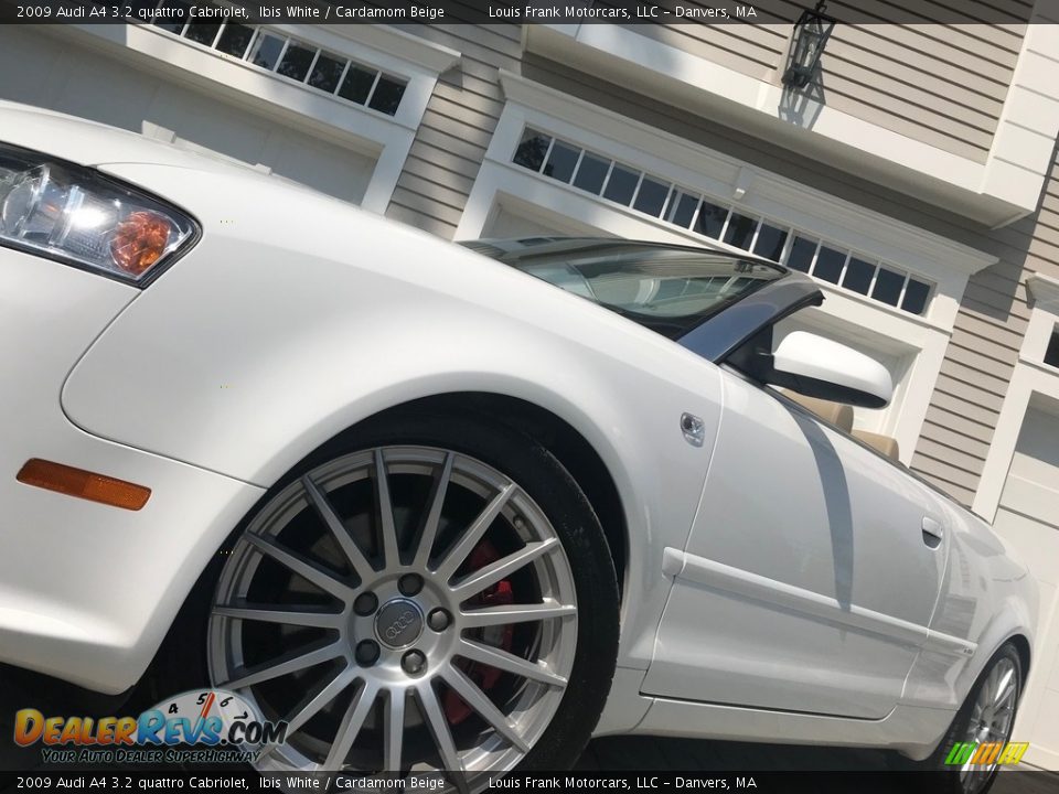 2009 Audi A4 3.2 quattro Cabriolet Ibis White / Cardamom Beige Photo #19