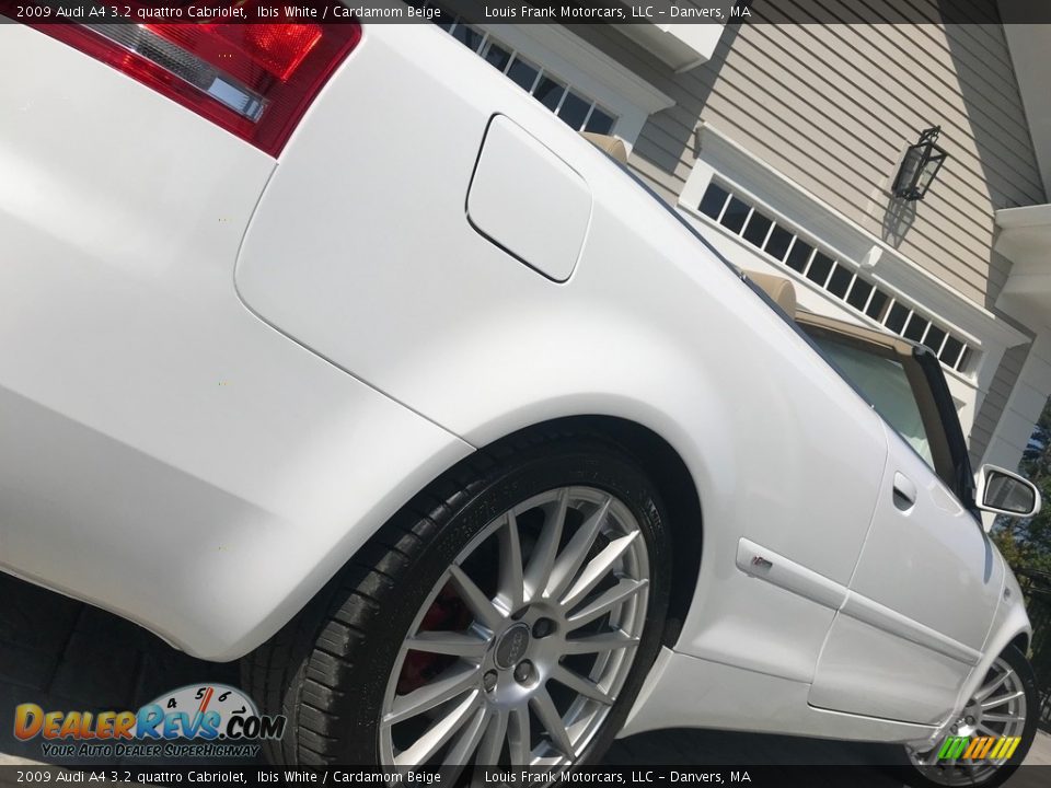 2009 Audi A4 3.2 quattro Cabriolet Ibis White / Cardamom Beige Photo #20