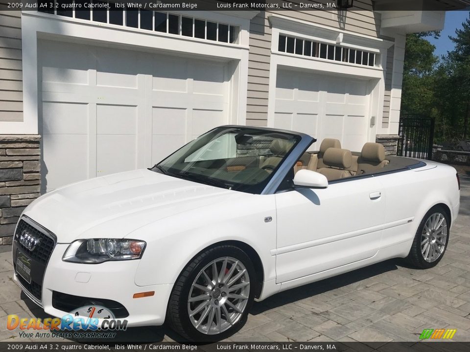 2009 Audi A4 3.2 quattro Cabriolet Ibis White / Cardamom Beige Photo #21
