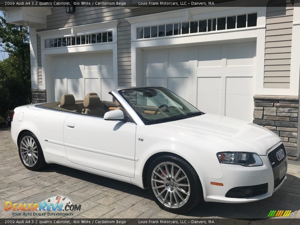 2009 Audi A4 3.2 quattro Cabriolet Ibis White / Cardamom Beige Photo #22