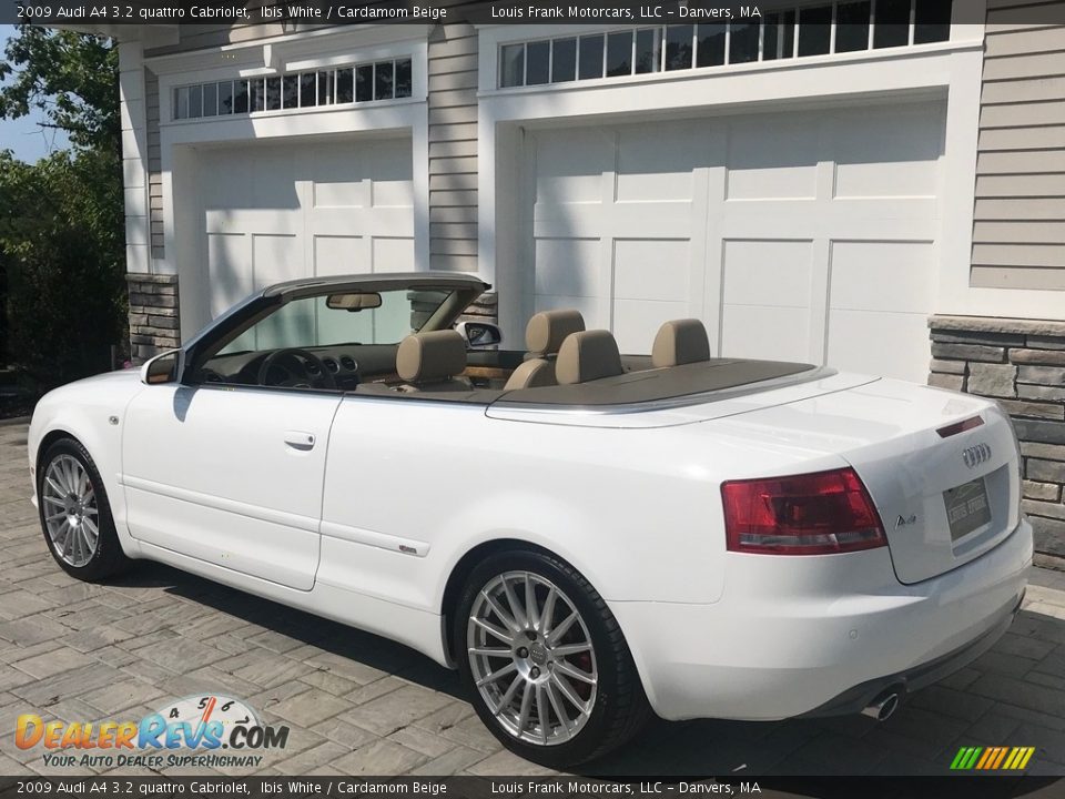 2009 Audi A4 3.2 quattro Cabriolet Ibis White / Cardamom Beige Photo #23