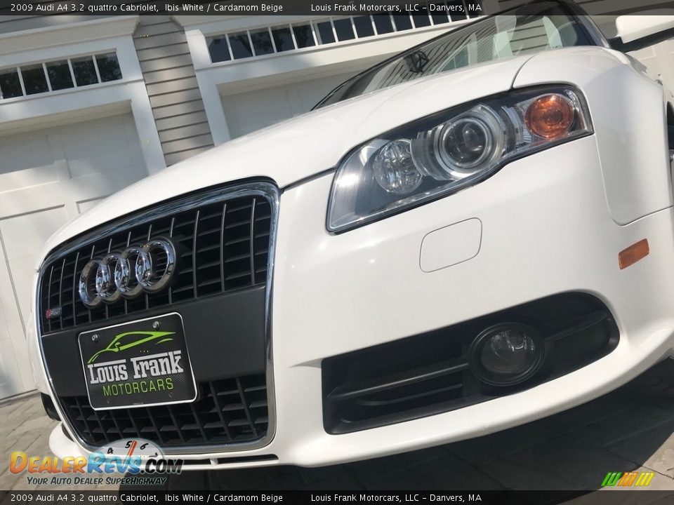 2009 Audi A4 3.2 quattro Cabriolet Ibis White / Cardamom Beige Photo #25