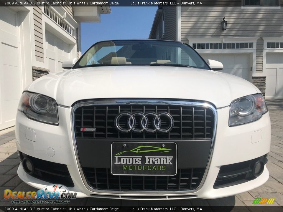 2009 Audi A4 3.2 quattro Cabriolet Ibis White / Cardamom Beige Photo #26