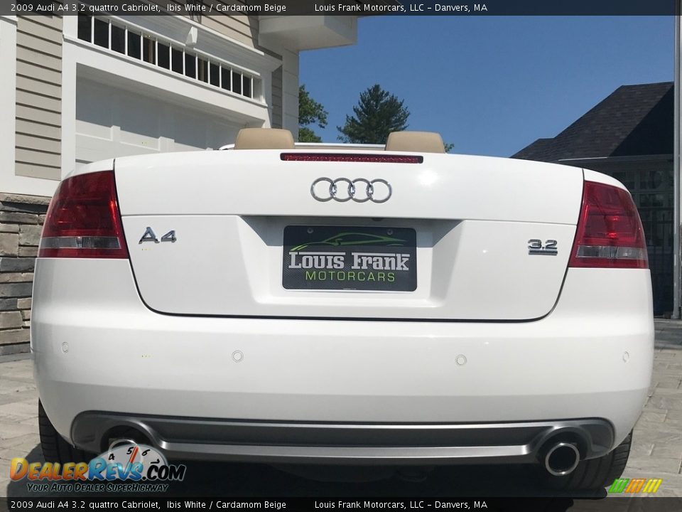 2009 Audi A4 3.2 quattro Cabriolet Ibis White / Cardamom Beige Photo #29