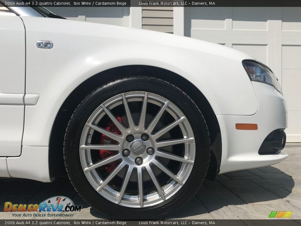 2009 Audi A4 3.2 quattro Cabriolet Ibis White / Cardamom Beige Photo #32