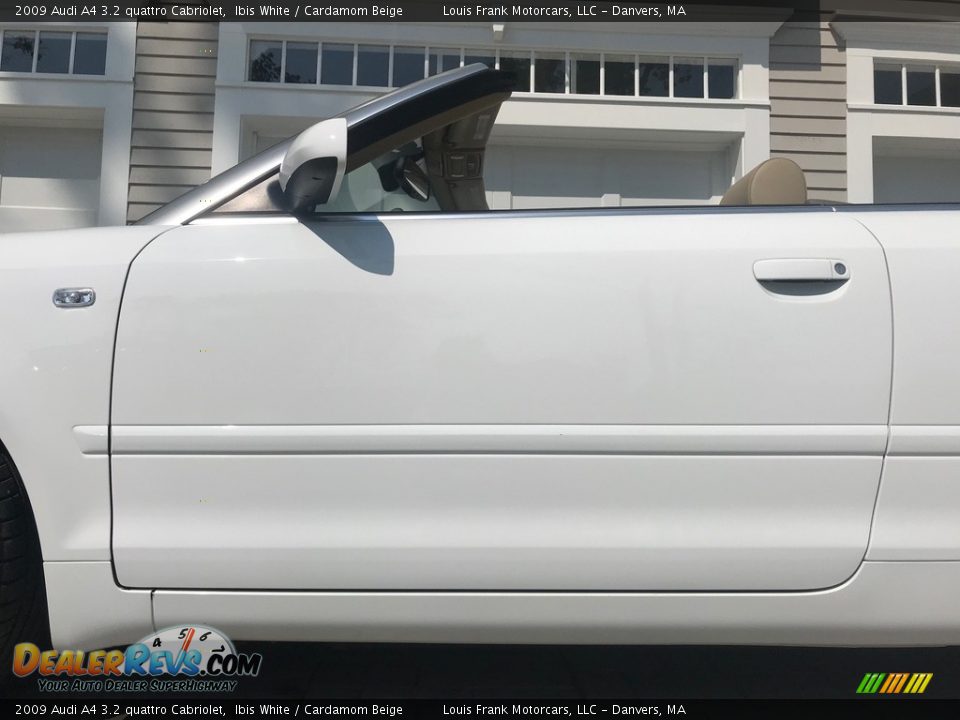 2009 Audi A4 3.2 quattro Cabriolet Ibis White / Cardamom Beige Photo #33