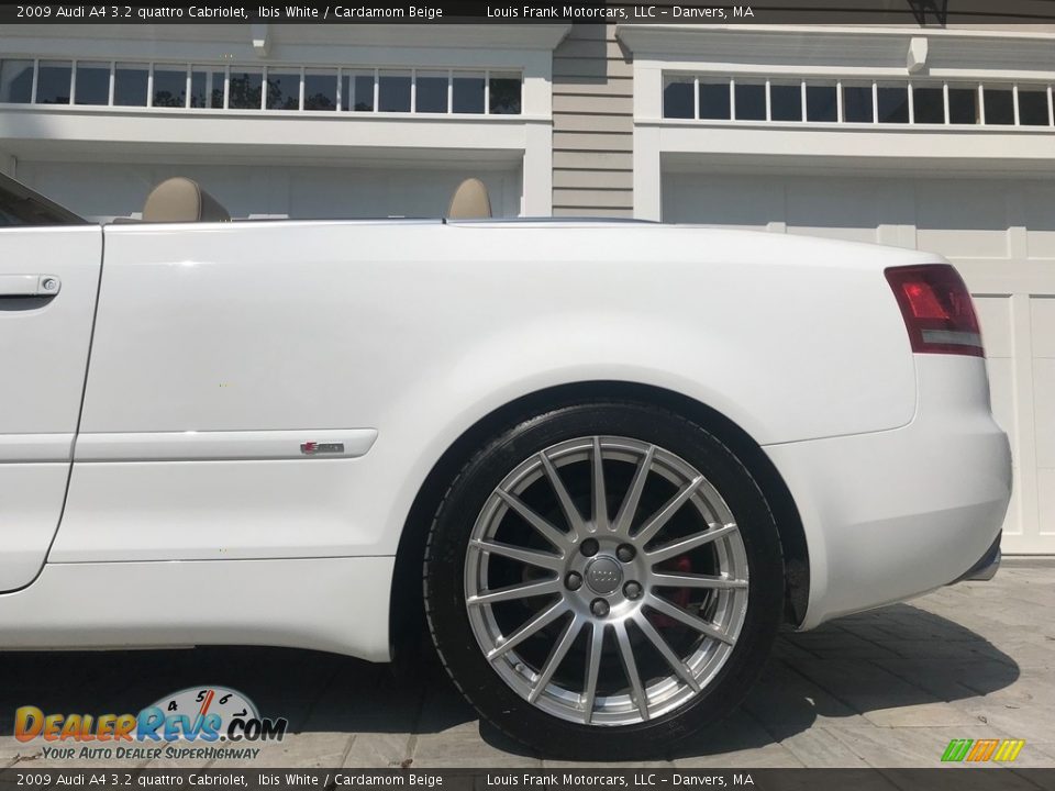 2009 Audi A4 3.2 quattro Cabriolet Ibis White / Cardamom Beige Photo #35