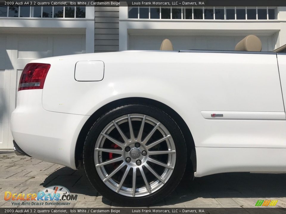 2009 Audi A4 3.2 quattro Cabriolet Ibis White / Cardamom Beige Photo #36