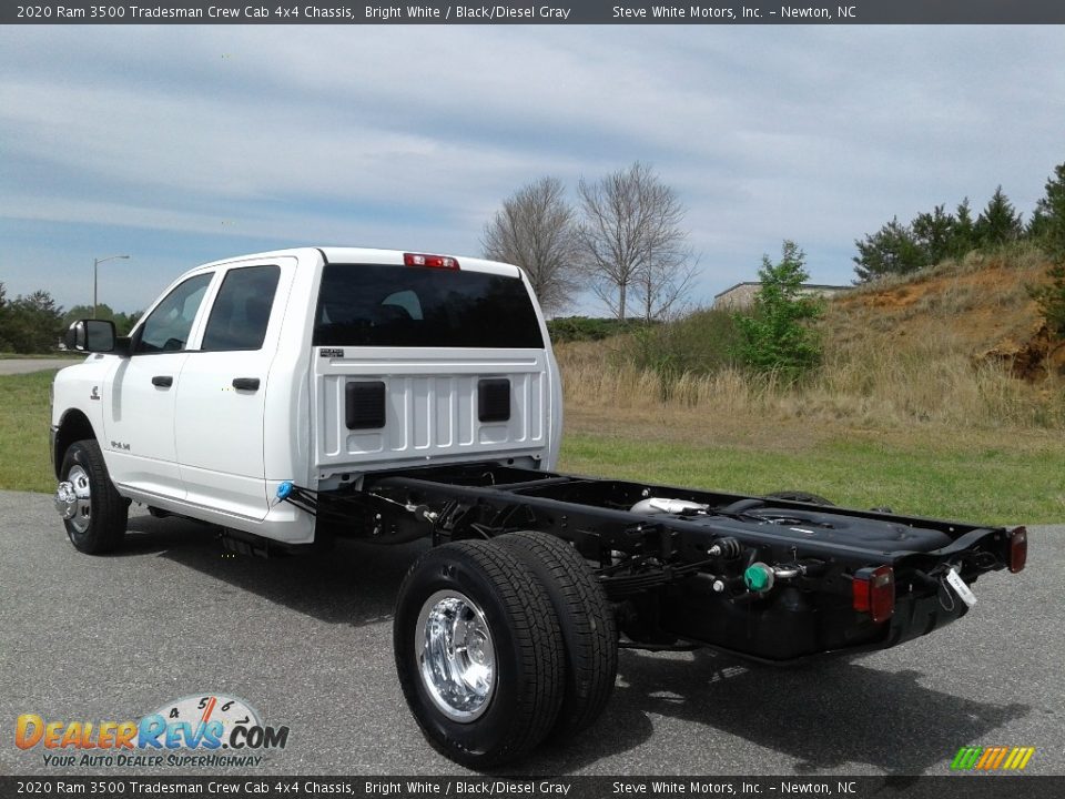 2020 Ram 3500 Tradesman Crew Cab 4x4 Chassis Bright White / Black/Diesel Gray Photo #8