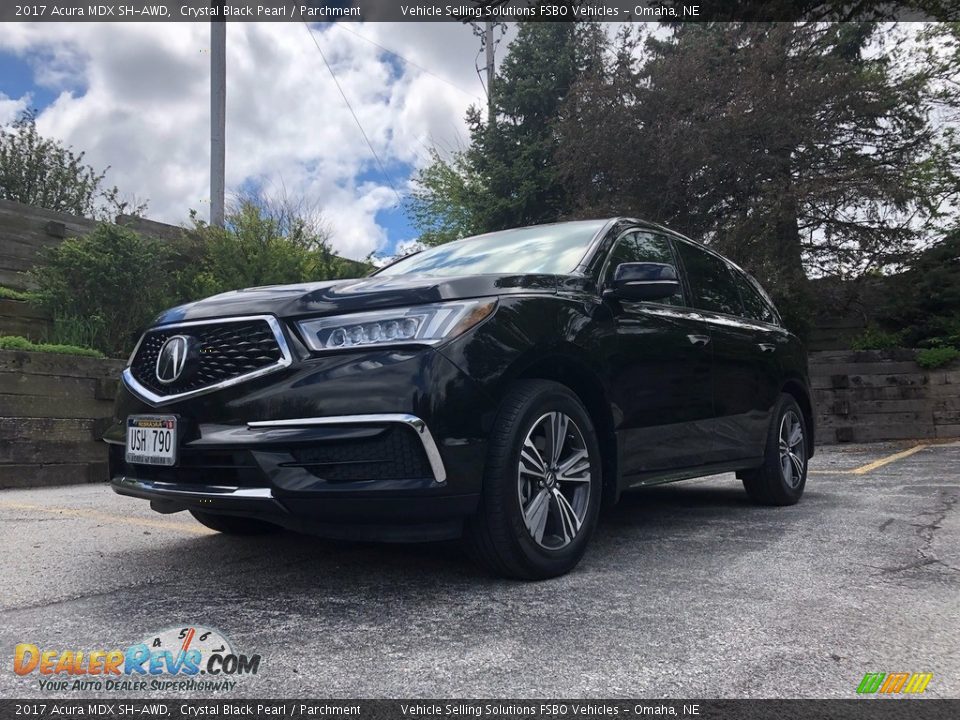 2017 Acura MDX SH-AWD Crystal Black Pearl / Parchment Photo #9