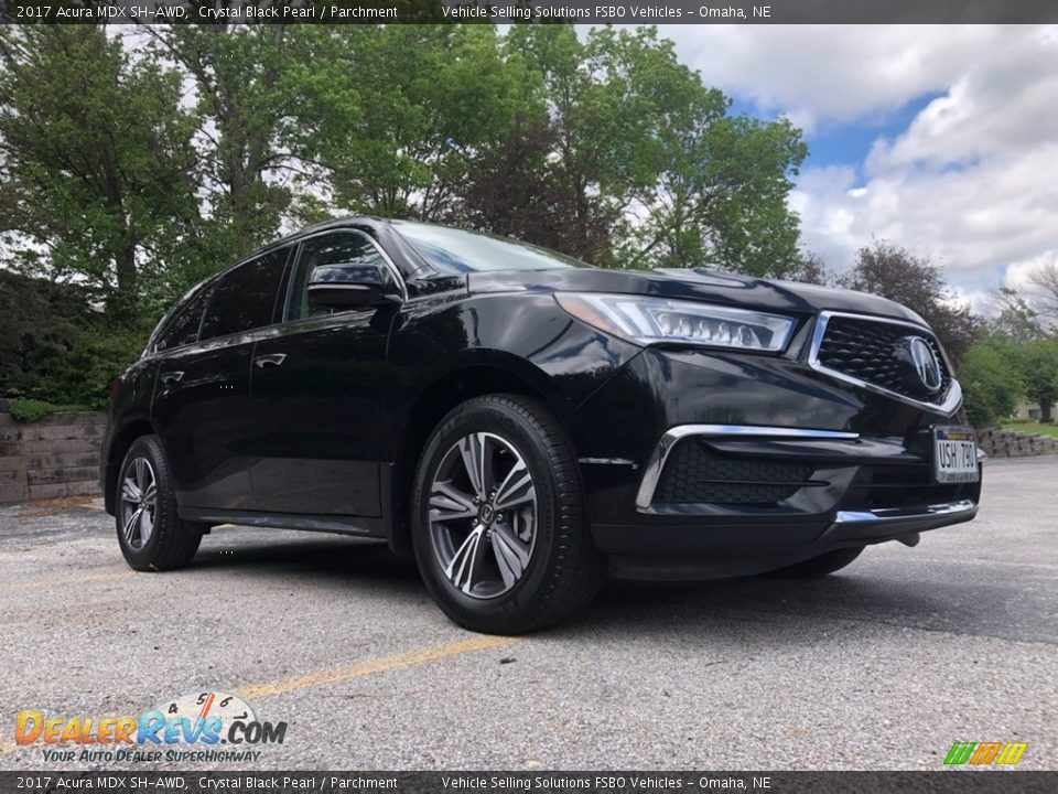 2017 Acura MDX SH-AWD Crystal Black Pearl / Parchment Photo #11