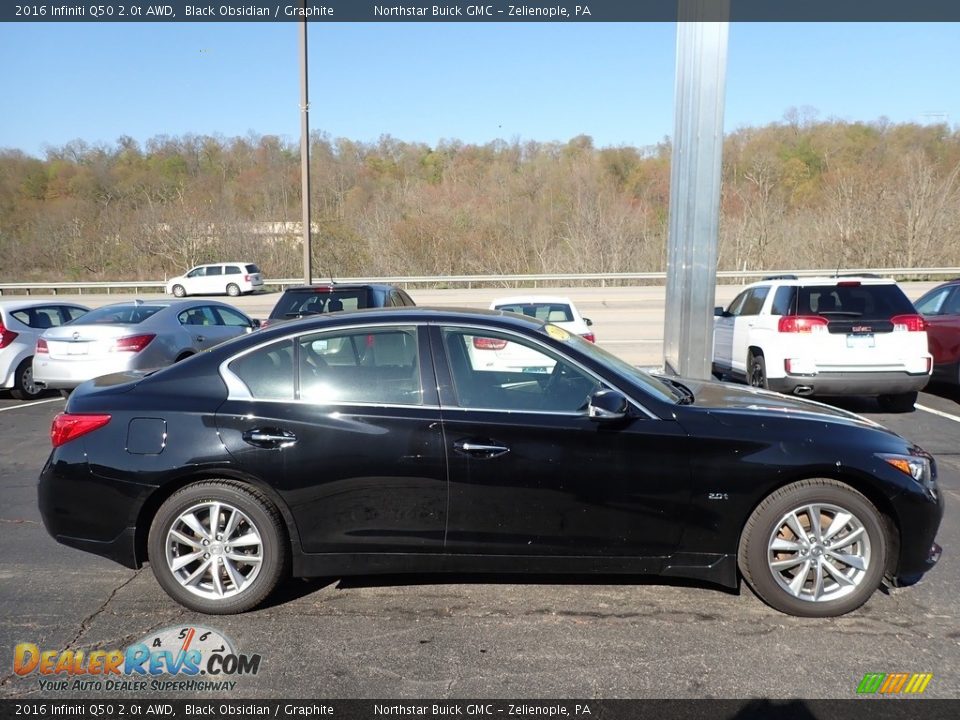 Black Obsidian 2016 Infiniti Q50 2.0t AWD Photo #5