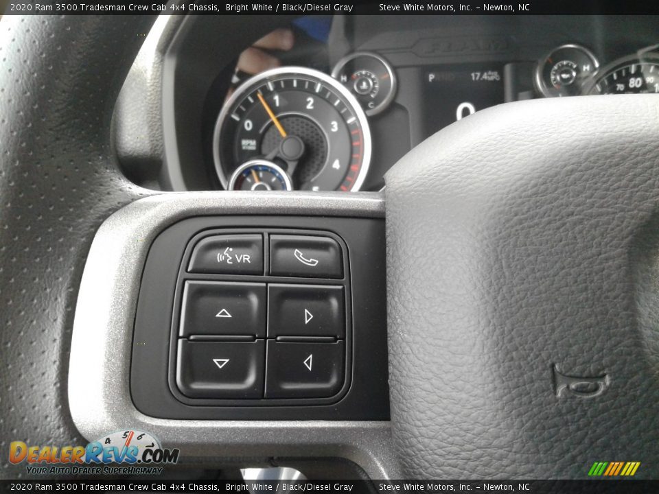 2020 Ram 3500 Tradesman Crew Cab 4x4 Chassis Bright White / Black/Diesel Gray Photo #17