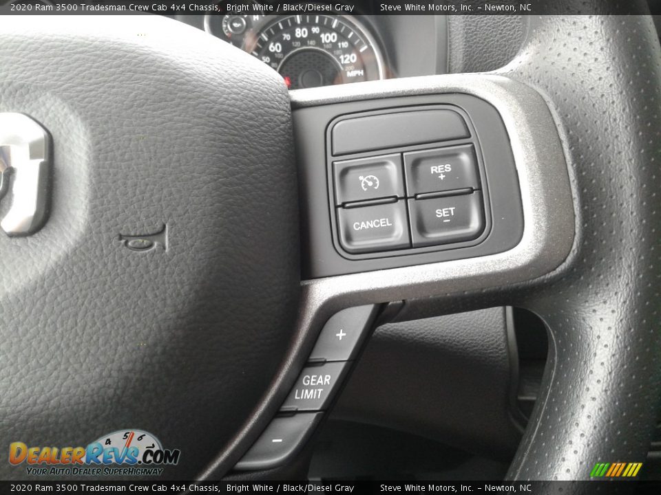 2020 Ram 3500 Tradesman Crew Cab 4x4 Chassis Bright White / Black/Diesel Gray Photo #18