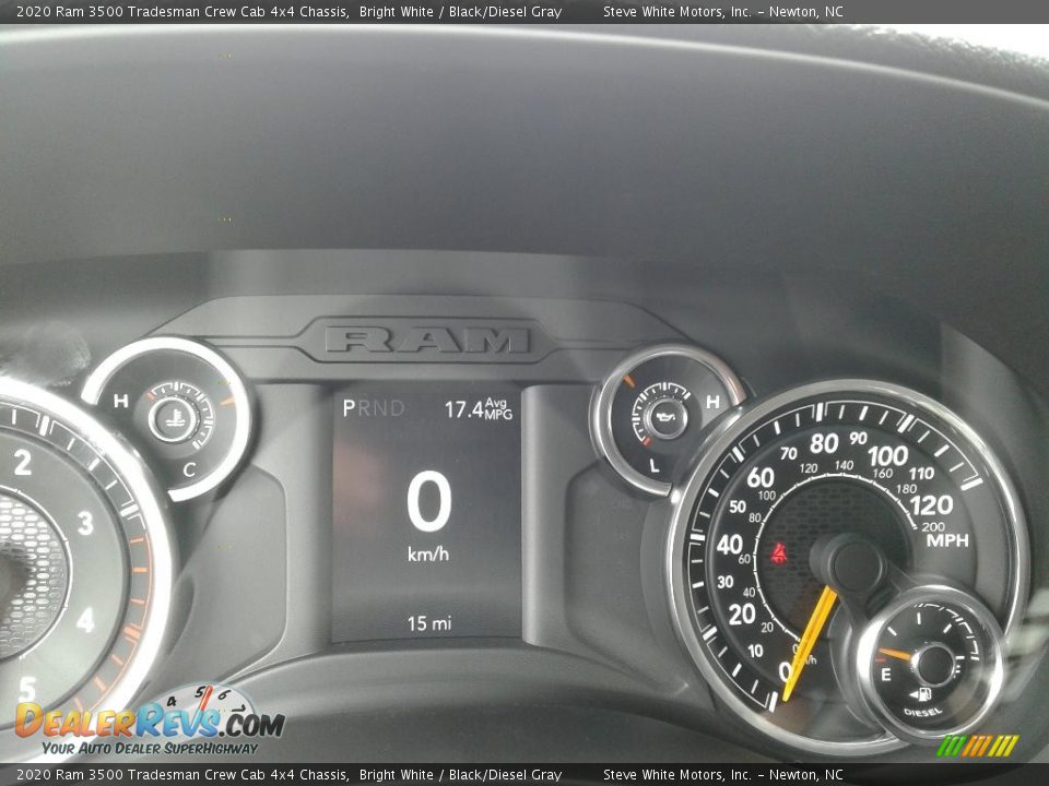 2020 Ram 3500 Tradesman Crew Cab 4x4 Chassis Bright White / Black/Diesel Gray Photo #19