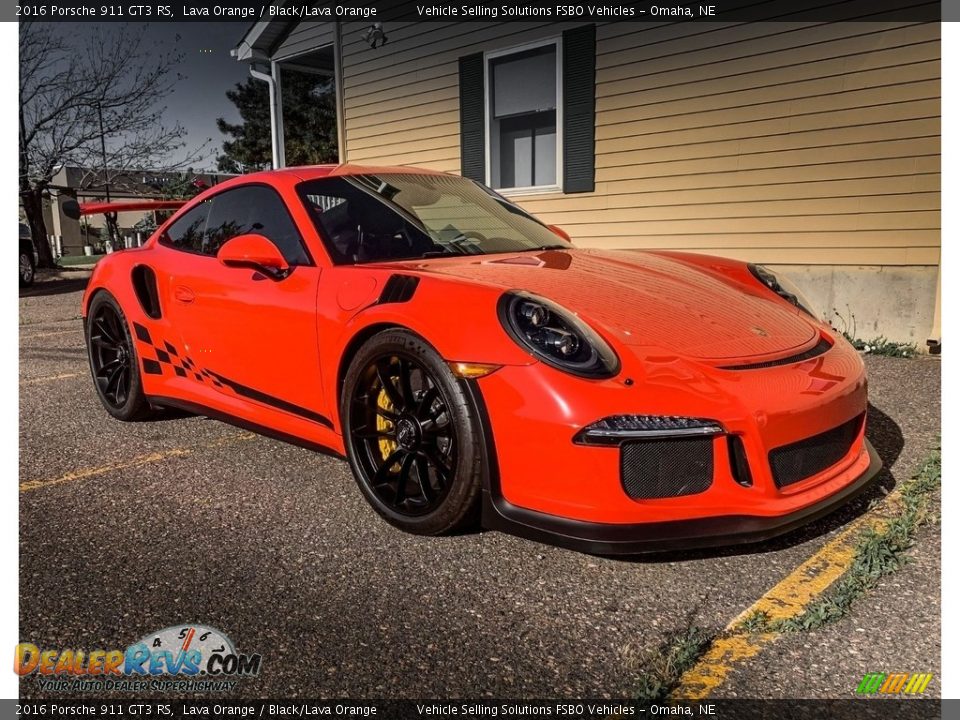 2016 Porsche 911 GT3 RS Lava Orange / Black/Lava Orange Photo #8