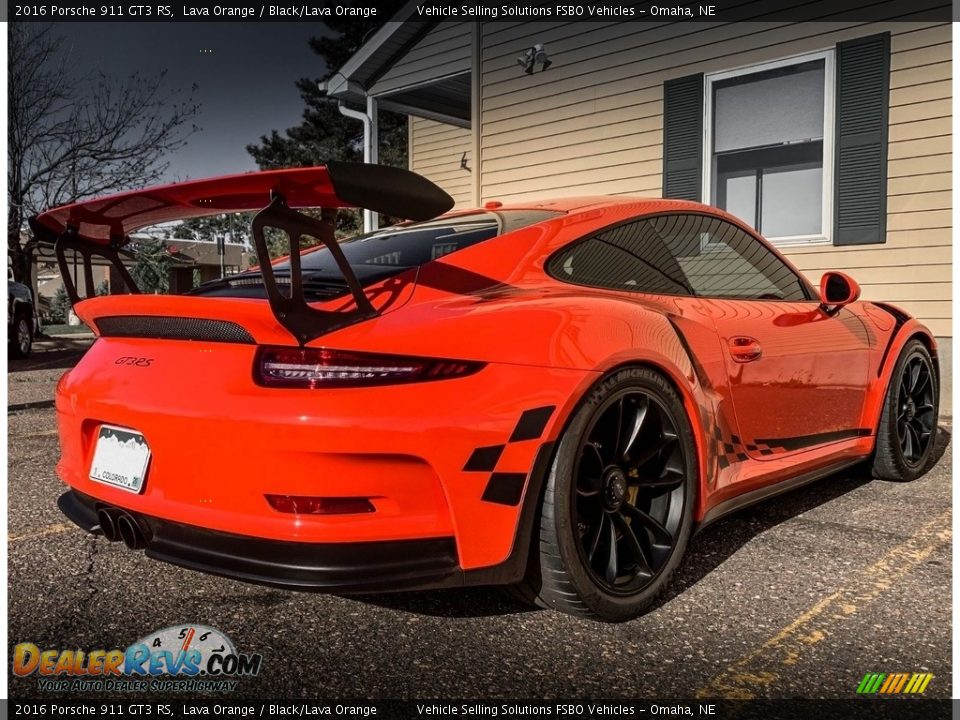 2016 Porsche 911 GT3 RS Lava Orange / Black/Lava Orange Photo #9