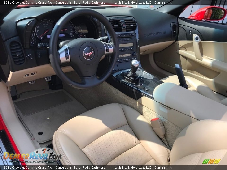 Cashmere Interior - 2011 Chevrolet Corvette Grand Sport Convertible Photo #11