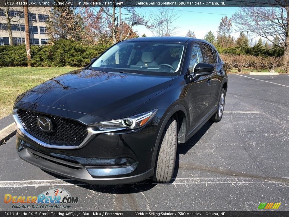 2019 Mazda CX-5 Grand Touring AWD Jet Black Mica / Parchment Photo #1