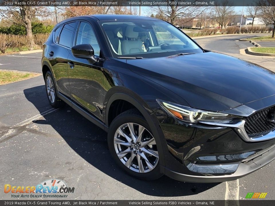 2019 Mazda CX-5 Grand Touring AWD Jet Black Mica / Parchment Photo #9