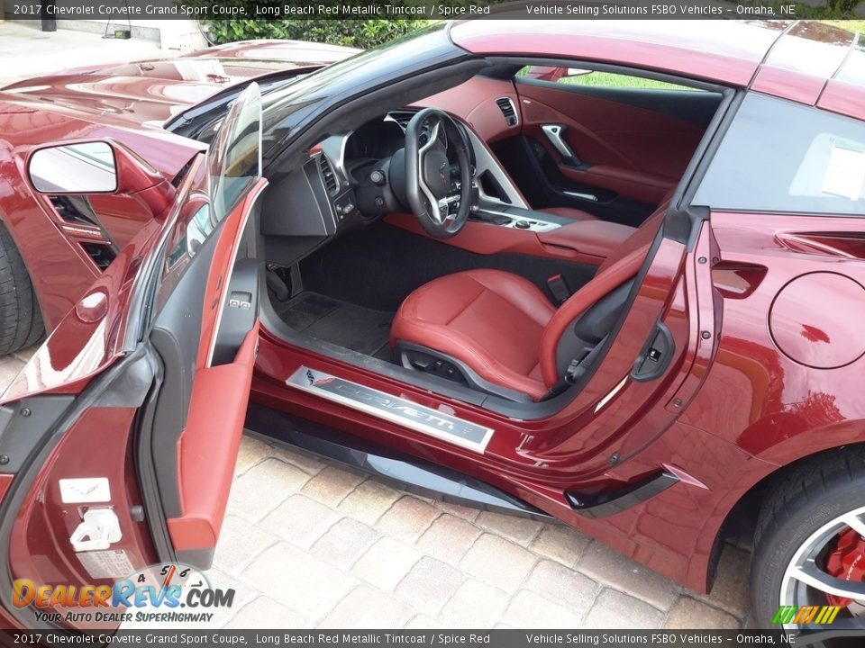 Spice Red Interior - 2017 Chevrolet Corvette Grand Sport Coupe Photo #5