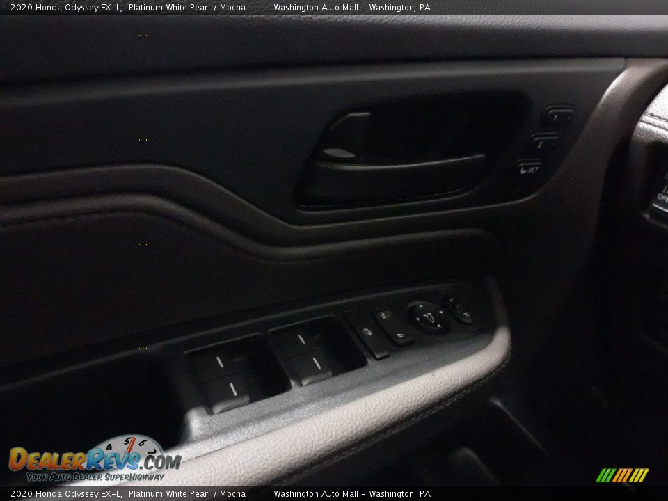 2020 Honda Odyssey EX-L Platinum White Pearl / Mocha Photo #9