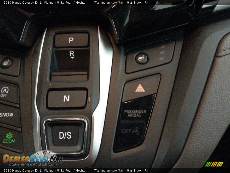 2020 Honda Odyssey EX-L Platinum White Pearl / Mocha Photo #15
