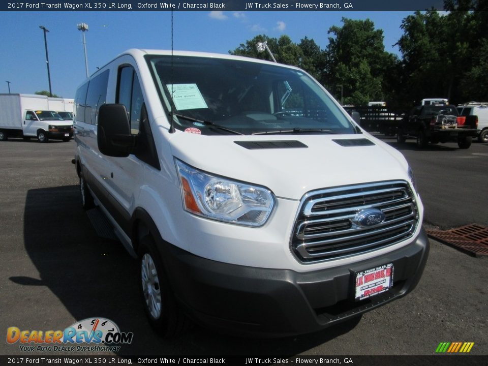 2017 Ford Transit Wagon XL 350 LR Long Oxford White / Charcoal Black Photo #6