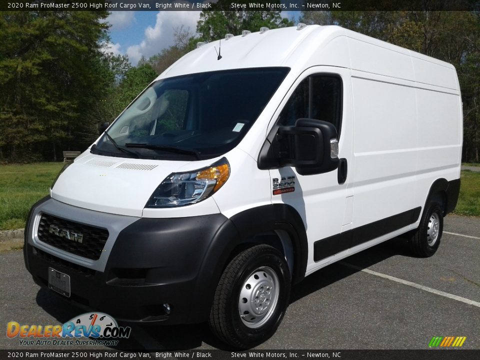 Front 3/4 View of 2020 Ram ProMaster 2500 High Roof Cargo Van Photo #2