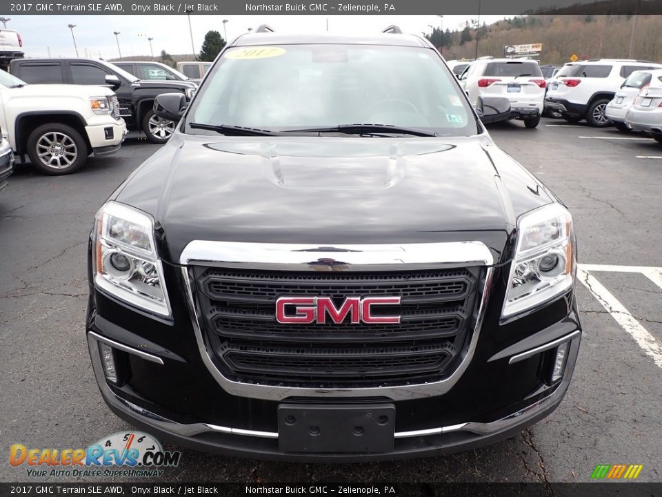 2017 GMC Terrain SLE AWD Onyx Black / Jet Black Photo #3