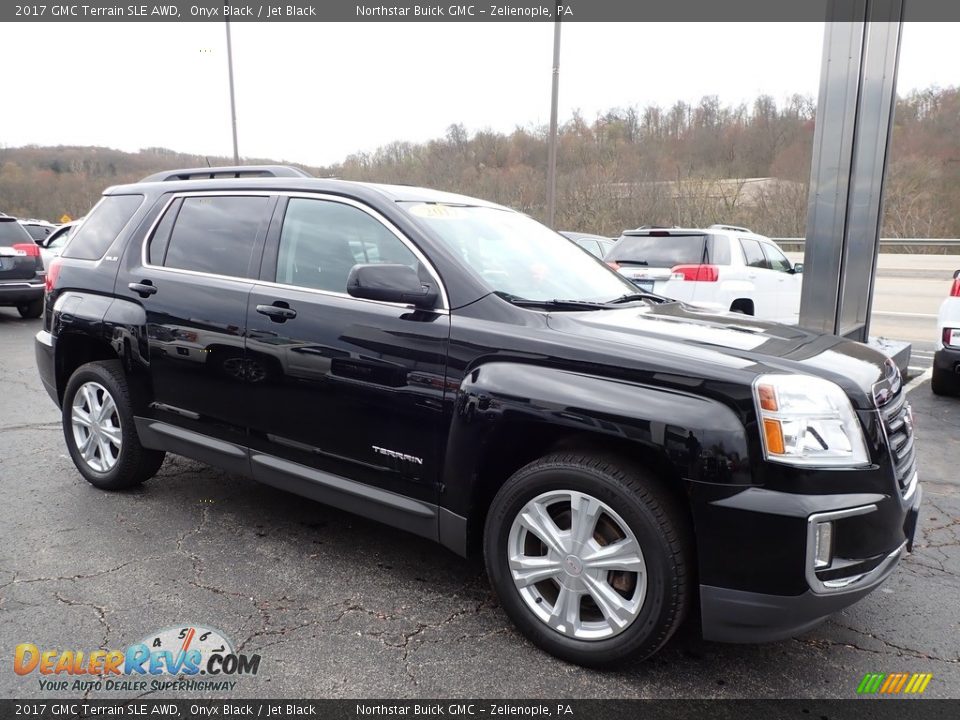 2017 GMC Terrain SLE AWD Onyx Black / Jet Black Photo #4