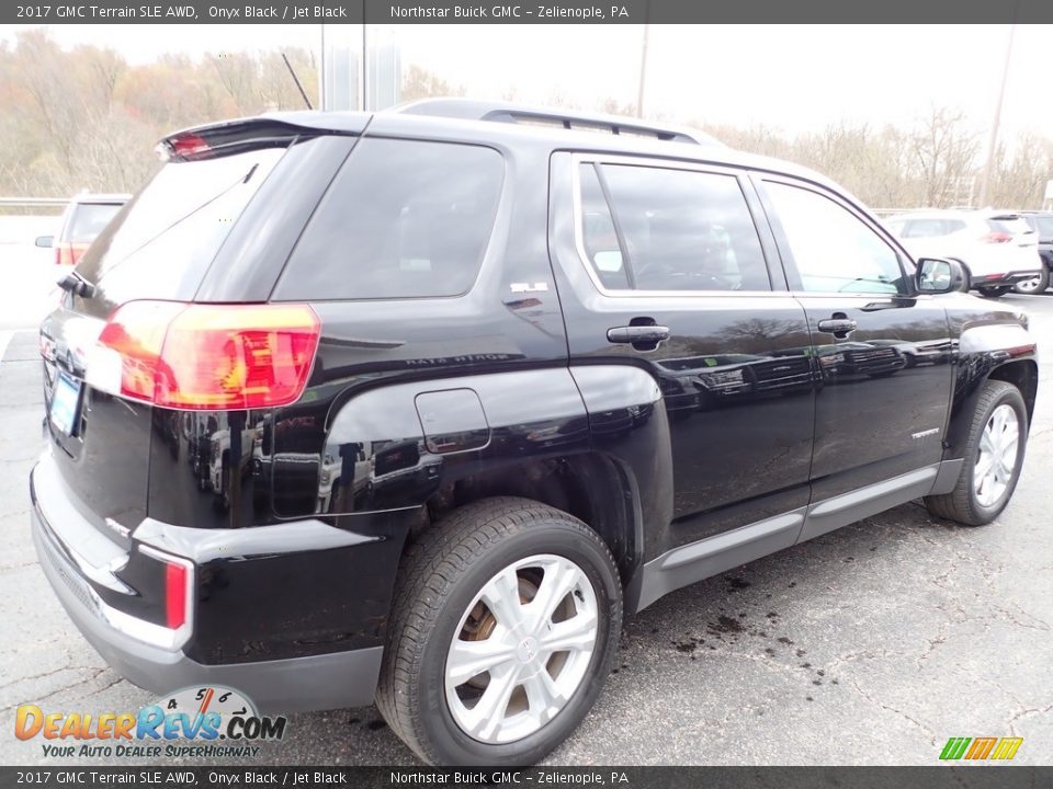 2017 GMC Terrain SLE AWD Onyx Black / Jet Black Photo #9