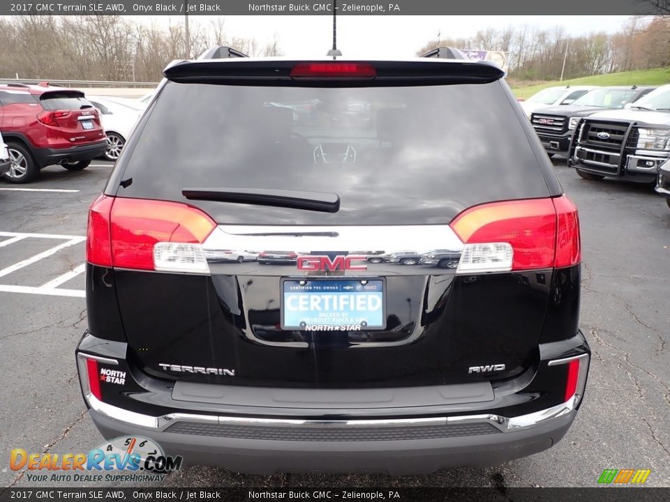 2017 GMC Terrain SLE AWD Onyx Black / Jet Black Photo #10