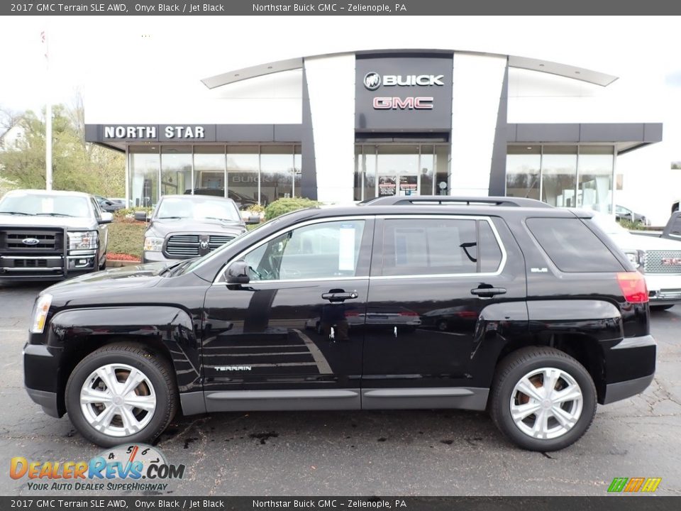 2017 GMC Terrain SLE AWD Onyx Black / Jet Black Photo #13